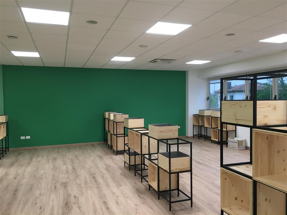 Juicy, allestimento postazioni ufficio